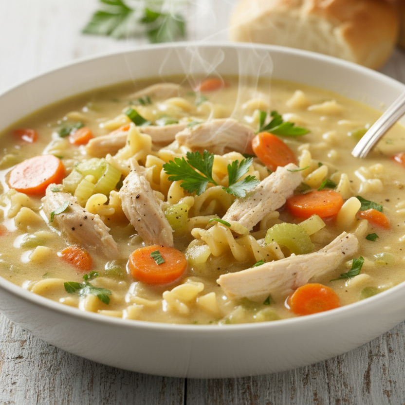 Creamy Chicken Noodle Soup